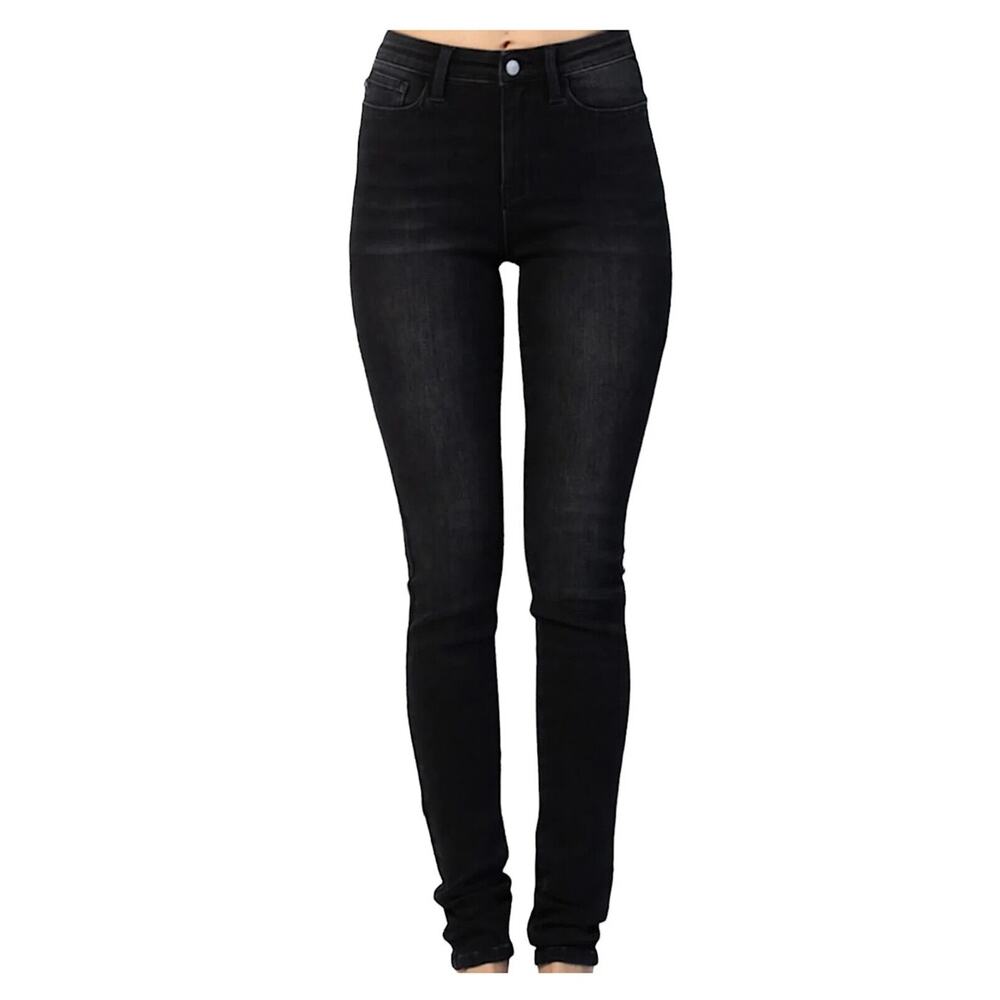 Judy Blue High Rise Skinny Black Denim Jeans Jb88450 Women's Plus Size 20W 20 - Picture 1 of 14